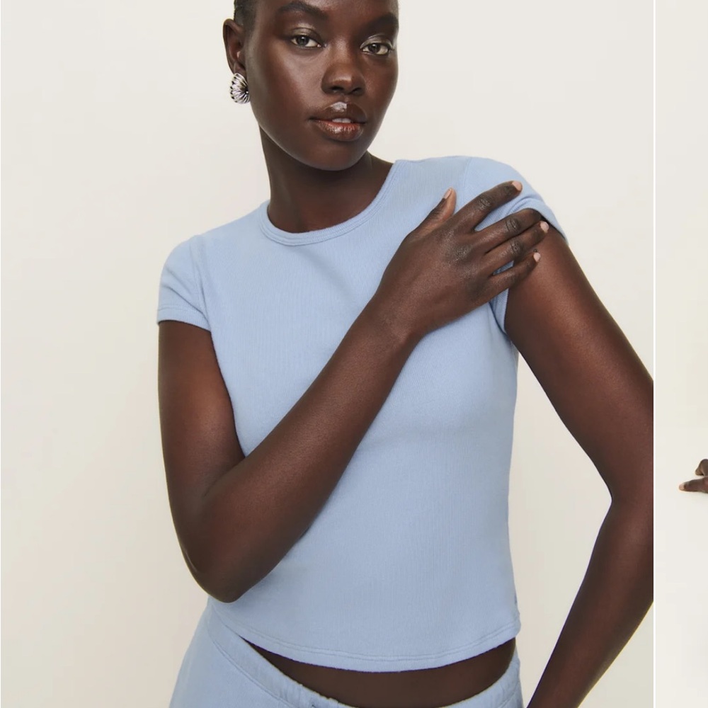 Reformation Olive Knit Top